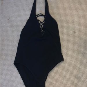 Criss cross open back VS bodysuit